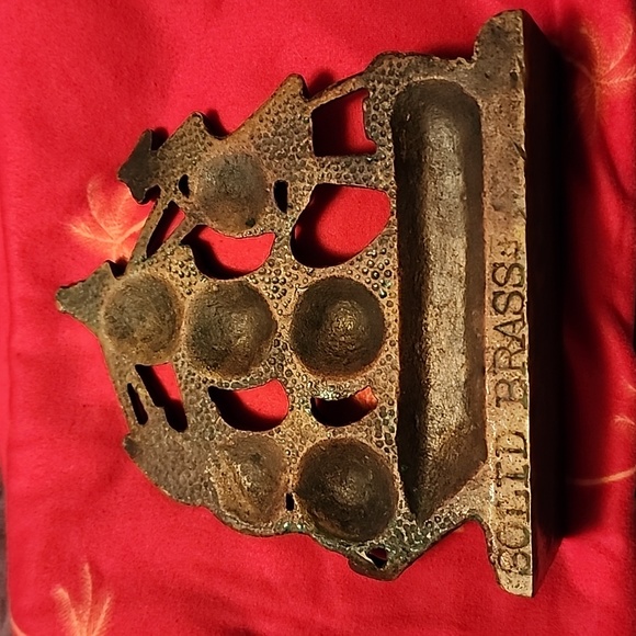 VINTAGE  SOLID BRASS  ⛵️  SAILBOAT. - Picture 4 of 5